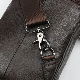 Сумка чоловіча шкіряна через плече 14983 Vintage коричневий - мініатюра 8