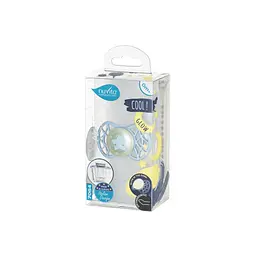 Пустушка Nuvita 7064 Air55 Cool ортодонтична 0m+ зірка світиться у темряві аквамаринова NV7064GA - мініатюра 4