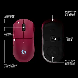 Миша бездротова Logitech G Pro 2 Lightspeed Pink (910-007309) - мініатюра 7
