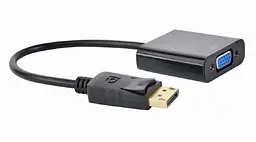 Перехідник Cablexpert DisplayPort - VGA 0.15м Black (A-DPM-VGAF-02) U1