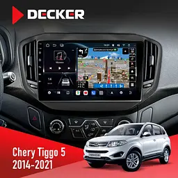 Штатна магнітола Chery Tiggo 5 2016-2021 Decker D10-011 4x64, DSP, 4G, 360 Decker (НФ-00008622)