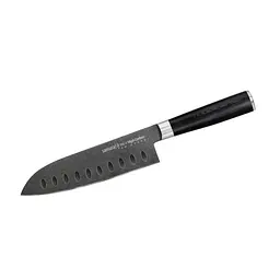 Ніж кухонний Сантоку Samura Mo-V Stonewash 180 мм (SM-0094B)