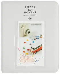 Фотоальбом для Fujifilm Instax Mini 64 фото Альбом для Mini (8, 9, 12, 11, 40, 99, evo, link), білий  - мініатюра 2