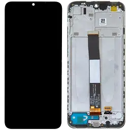 Дисплей Xiaomi Redmi 9A / Redmi 9AT / Redmi 9C / Redmi 9C NFC / Redmi 10A / Poco C3 / Poco C31 чорний, оригінал PRC, з рамкою
