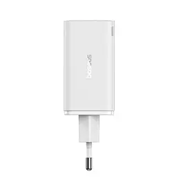 Мережевий зарядний пристрій Baseus GaN6 Pro Fast 2C+2U 65W Cable Type-C to Type-C 1m білий P10162701213-00 - мініатюра 2