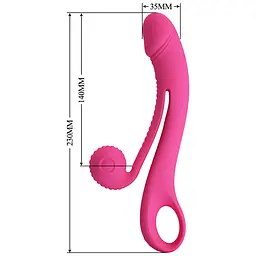Вібратор Pretty Love Romance Beau Snail 23 см (рожевий) - мініатюра 6