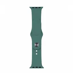 Ремінець Silicone Apple Watch 38/40/41 мм Pine Green L (55) (57)