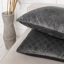 Подушка декоративна ТЕП Velour Сіра 50 x 70 см (3-00435_10059) - мініатюра 3