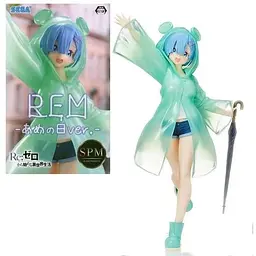 Фігурка Sega Рем у дощовику Зеро Життя в Альтернативному Світі Rеm Re Zero 21 см WST RZ RА 144