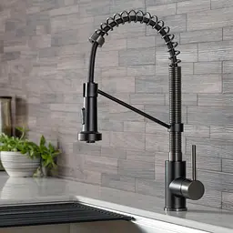 Змішувач для кухні Kraus Bolden KPF-1610MBSB, Чорний - мініатюра 2