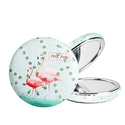 Дзеркало косметичне кишенькове подвійне кругле Cosmetic Mirror