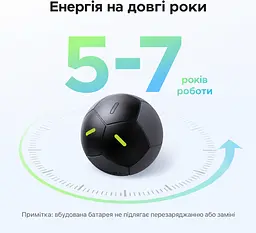 Bluetooth-трекер для пошуку речей UGREEN FineTrack 2 FT309 2 шт. AirTag пошукова мітка Apple Find My для iPhone з iOS 14.5+ або iPad з iPadOS 14.5+ звуковий пошук поблизу до 110 дБ пиловологозахист IP68 сповіщення про залишену річ режим втрати до 7 років роботи батарея без заміни та перезаряджання флуоресцентні елементи 4 шнурки в комплекті чорний (95020A) - мініатюра 4