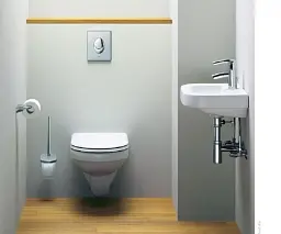 Інсталяція для унітазу Grohe Rapid SL 38721001 + овальна кнопка Skate Air Хром 30412 - мініатюра 6