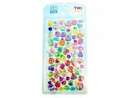 Набір наліпок TIKI WIKI Crystal 3D Фрукти S2