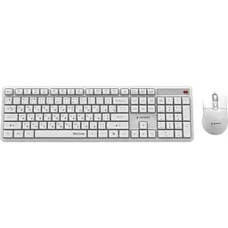 Комплект (Клавіатура та миша) Gembird KBS-WMS-01-W-CYRL White (KBS-WMS-01-W-CYRL)