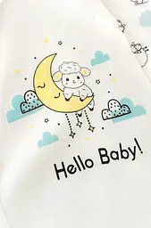 Комбінезон бавовняний для немовлят на кнопках Cute Lamb - мініатюра 2