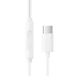 Навушники Borofone BM100 Fuente universal with microphone (Type-C/1.2m) White - мініатюра 3