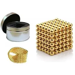 Магнітна розвивальна іграшка кульки на магніті NeoCube gold 5 мм - мініатюра 2