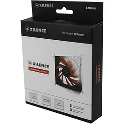Вентилятор Xilence 120mm XPF120.R black/red, Retail Box (XF039) - мініатюра 3