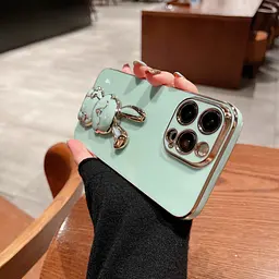 Тримач для телефону Кролик Turquoise 4x9 см UKC 2 шт Бірюзовий (id_548) - мініатюра 4