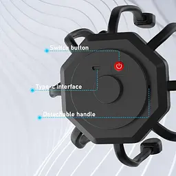 Масажер для голови Восьминіг з вібрацією і USB-зарядкою · Релаксаційний електричний масажер - мініатюра 2