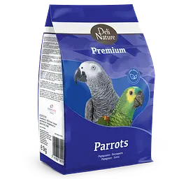 Корм для папуг збагачений фруктами Deli Nature Premium Parrots Делі Натюр повнораціонний 3 кг