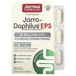 Пробіотики та пребіотики Jarro-Dophilus EPS 25 Billion CFU 30 рослинних капсул Jarrow Formulas vit0005071