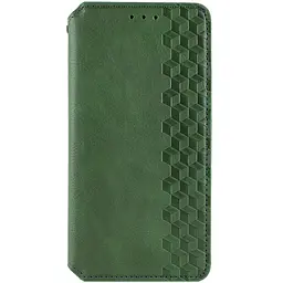 Шкіряний чохол-книжка GETMAN Cubic (PU) для Xiaomi Poco F5 Pro Зелений