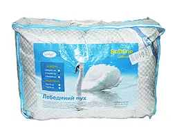 Ковдра Лелека - Лебединий пух антиалергенна 200x220 євро (370 гр/м2) - мініатюра 2