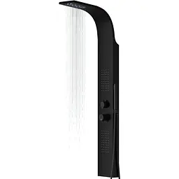 Душова панель Corsan Festo black LED S046MBLLED, Чорний матовий