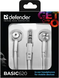 Навушники Defender Basic-620 White (63625) - мініатюра 3