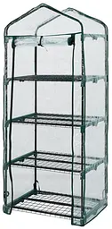 Парник складаний Neo Tools 160х69х49, 4 полиці, ПВХ плівка, прозорий