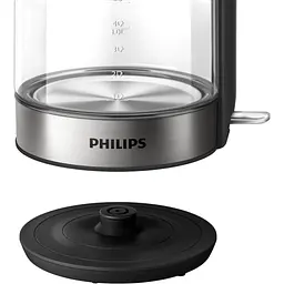 Електрочайник Philips Series 5000, 1.7 л чорно-сріблястий (HD9339/80) - мініатюра 4