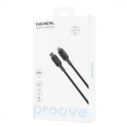 Кабель Proove Flex Metal Type-C to Lightning 27W (1m) black (CCFM27002101) - мініатюра 2