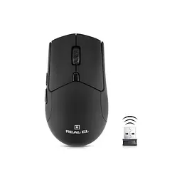 Мишка REAL-EL RM-460W Wireless/Bluetooth Black (EL123200048) - мініатюра 4