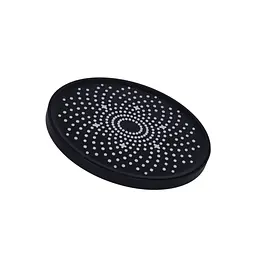 Верхній душ Qtap Hlavova D 230 мм круглий QTHLA107BLM45788 Black matt, Чорний матовий