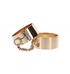Наручники Taboom Dona Slave Wrist Cuffs 62 см золотий - мініатюра 5