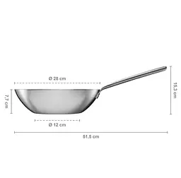Сковорода Norden steel wok 28cm 1067636 - мініатюра 2