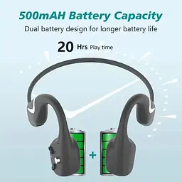 Бездротові навушники з кістковою провідністю Paramita DV68 з Bluetooth 5.3 і RGB-підсвічуванням Чорний - мініатюра 4