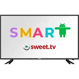Телевiзор 42" Hilton 42SF1 LED, Full HD, 1920х1080, 60 Гц, Smart TV, Android 13.0, DVB-T2/С, 3xHDMI, 2xUSB, VESA 200x100