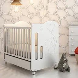 Дитяче ліжечко Micuna Globito White, 120х60 см, білий (GLOBITO WHITE) - мініатюра 2