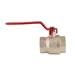 Кран кульовий Koer KR.214 - 2-1/2" FF ГГР (ручка "важіль" червона) KR4950 - мініатюра 4