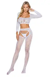 Бодістокінг Bodystocking 2078, white One Size