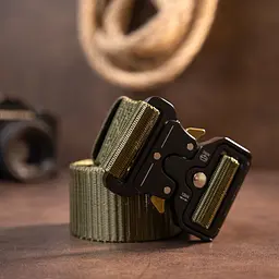 Чоловічий текстильний ремінь Vintage 115х3,7 см acs0018152 - мініатюра 7