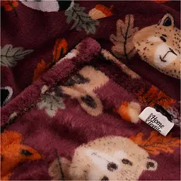 Плед Ardesto Autumn Flannel 160х200 см лісові тваринки коричневий (ART0149PB) - мініатюра 3