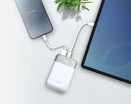 Акумулятор портативний літій-іонний D-Link Power Bank 10000мА*рік 18Вт 1xUSB-A, 1xUSB-C, білий - мініатюра 2