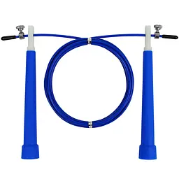 Швидкісна скакалка EasyFit Speed Cable Rope 3 м для схуднення, синя (EF-2039-BL) - мініатюра 6