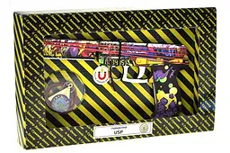 Іграшковий пістолет гумкостріл дерев'яний із гри Standoff 2 USP Mirage BOX