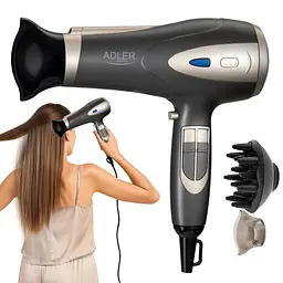 Фен Adler AD 2248B grey - мініатюра 9