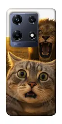 Чохол Demsky Shocked cat and lion для Infinix Note 30 Pro